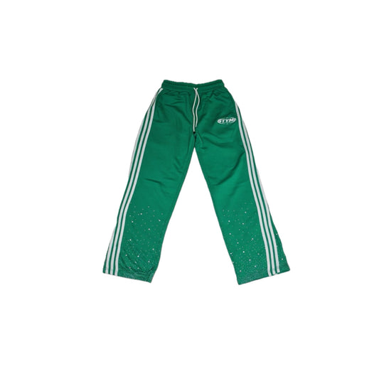 STYMI “Rhinestone” Army Green Sweats